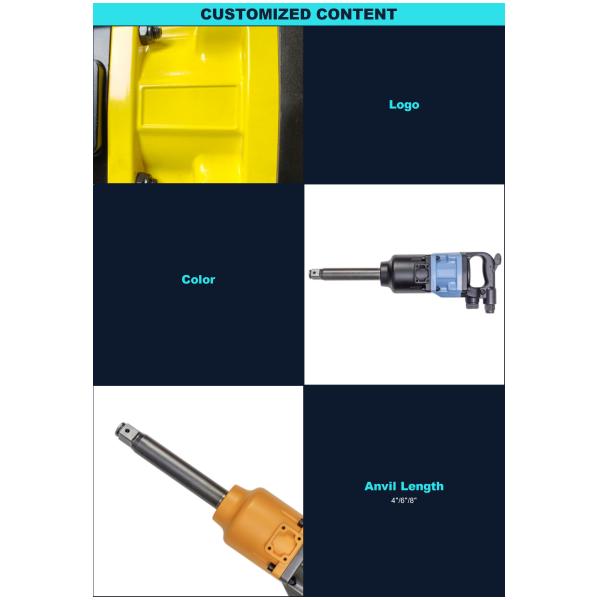 4000 Rpm Ergonomic Pneumatic Impact Wrench 1 2 Heavy Duty