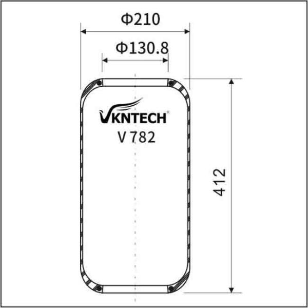9013 782N Contitech 1S270-25C Воздушные пружины воздушные подушки VKNTECH V782