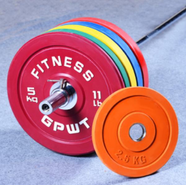 color rubber bumper plates, color rubber weight plates, olympic rubber bumper weight plates