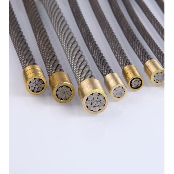 6.5mm Nominal Diameter Elevator Steel Rope with 8×19S+IWRC Construction Compliant with ISO 4344 Standard