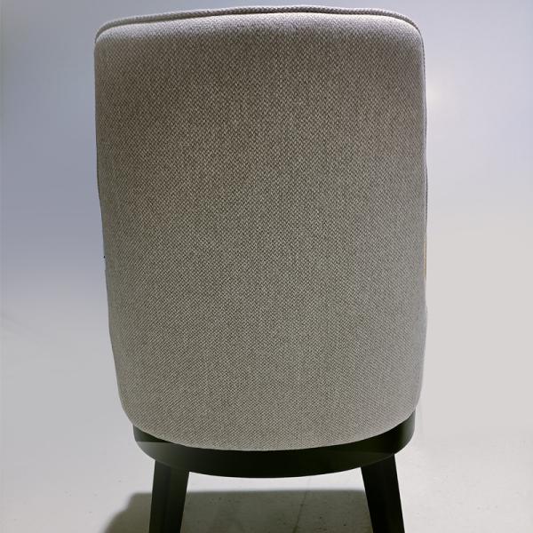 Delicate Stylish Fabric Dining Room Chairs Comfortable Linen