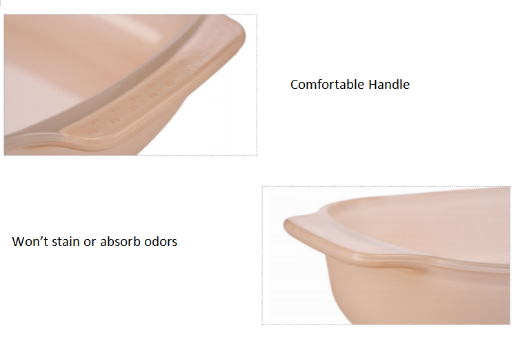 China Supplier IKOO 700ml Non Stick Coating Glass Baking Dish Oven Safe
