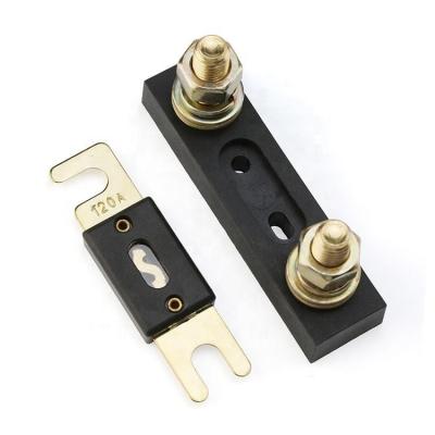 Base audio do bloco do suporte do fusível do carro da baquelite dos terminais ANL do parafuso prisioneiro do parafuso M10 para resistente