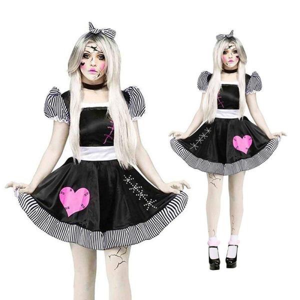 Стиль Женская кукла-призрак Хэллоуинская вечеринка Косплейный костюм для танцовщицы