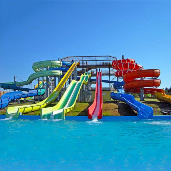 Water Amusement Park Equipment Fiberglass Water Raft Slide for Aqua Park
