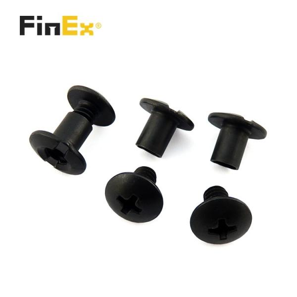 Custom 1/4 3/8 1/2 Óxido Negro Homem Mulher parafusos de Chicago para IWB Kydex Coleção de Couro
