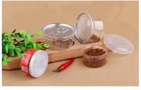 Buen hermético 100ml 120ml Caja de plástico de pequeña capacidad para aceite Especias en polvo fácil de tomar Jar de plástico claro cilindro de plástico