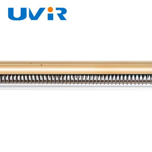 Gold Plated Medium Wave Infrared Lamp 2000W 230V Quartz Tube