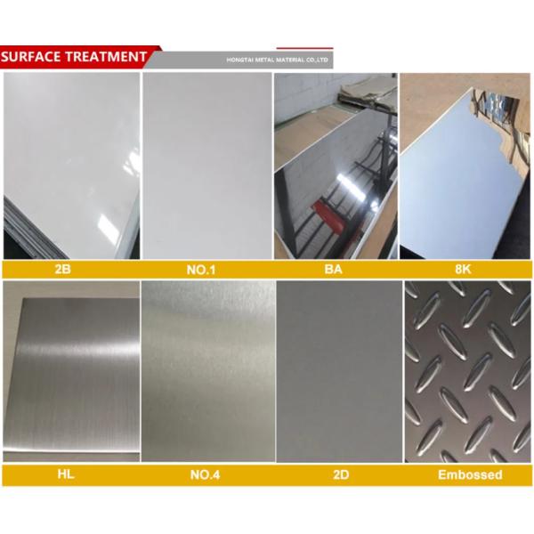 AISI 304 304L 310 316L 430 444 409 410 2b 2ba Ba N4 tôle plate en acier inoxydable laminée à froid à chaud