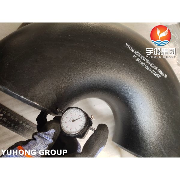 ASTM A234 WPB High Strength Carbon Steel 90° Elbow Butt Weld Elbow Long Radius (1.5D) for Oil, Gas and Water Pipeline Systems