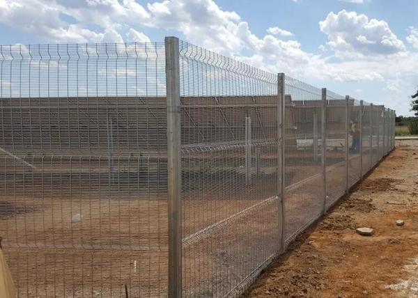 Visually Attractive Anti Climb Temporary Fencing Hot Dip Galvanized For Military Sites