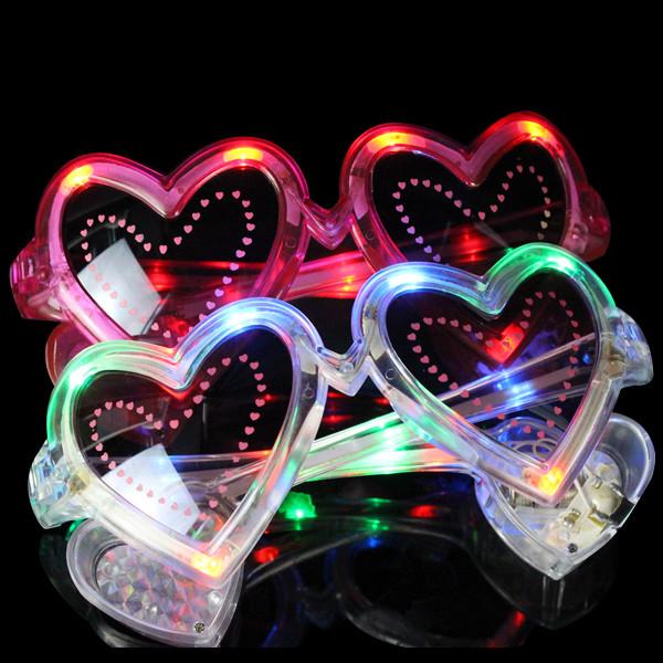 Heart Shaped LED Glasses For Concerts, Party, Night Clubs And More!