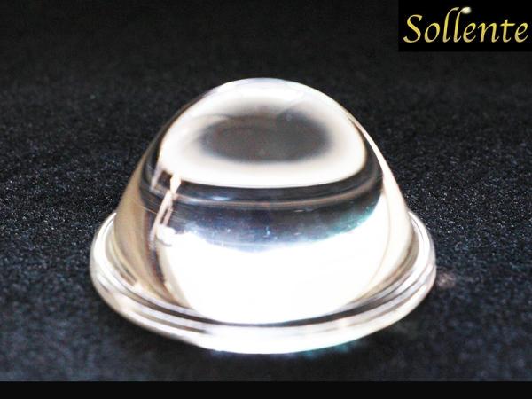 High Bay Light LED Glass Lens , Metal Holder COB LED Lens 50mm 40 Degree