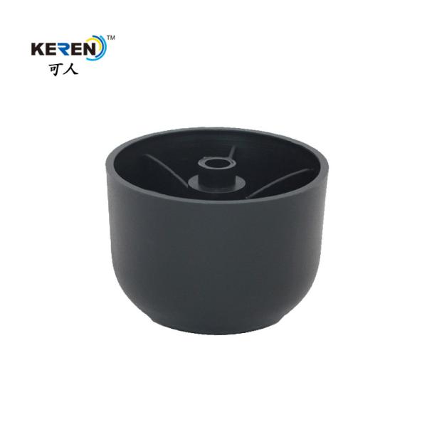 160mm Matt Black Plastic Furniture Feet , Unbreakable Sofa Bed Risers