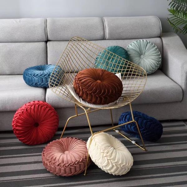 Car Home Decor Sofa Cushion Solid Pumpkin Office Elastic Universal Velvet Customized