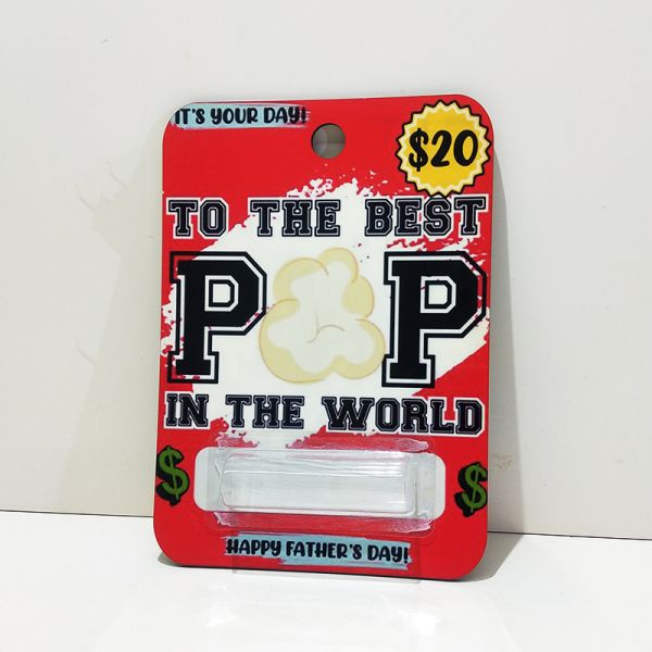 Sublimation Blank MDF Cash Card With Plastic Money Holder