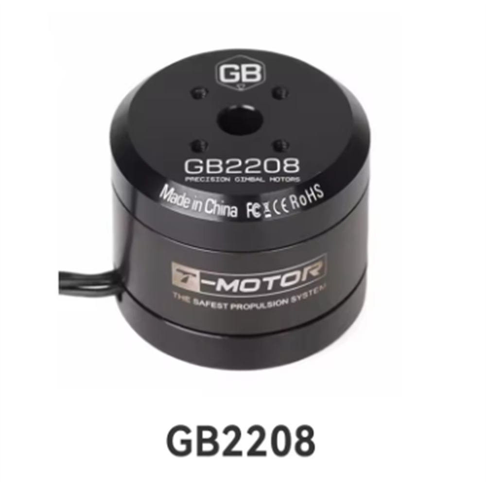 T-MOTOR Brushless Motor Gimbal Type GB2208 3-4S UAV Drone Motor KV128 for Small Cogging Torque and Aerial Photography