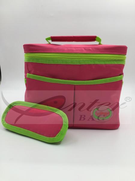 Portable Food Cooler Bag , Travel Insulated Freezer Bags 25X20.5X16.5 Cm Size