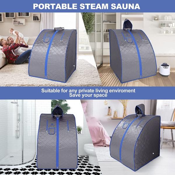 Modern Portable Steam Sauna For Spa Home Lightweight Personal Sauna Steam Generator Tent With Remote Control Indoor Steam Bath