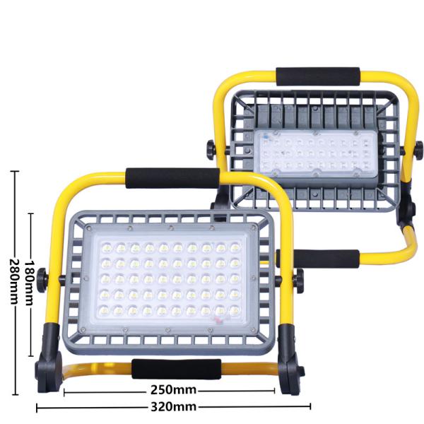 Modo claro IP65 de três velocidades do trabalho de alumínio da emergência da casa 100W