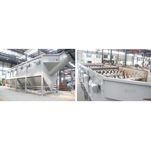 Plastic Sink Float Separation Tank Automated With Bottom Discharge Conveyor
