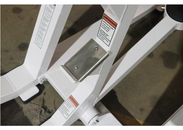 White Adjustable Commercial Grade Gym Equipment Super Squat Machine