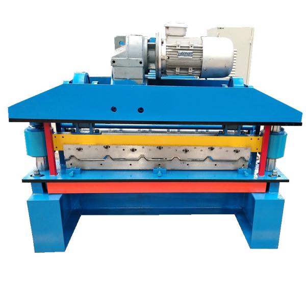 Colored Steel IBR Corrugated Roofing Sheet Roll Forming Machine With Delta PLC Control 30m/min