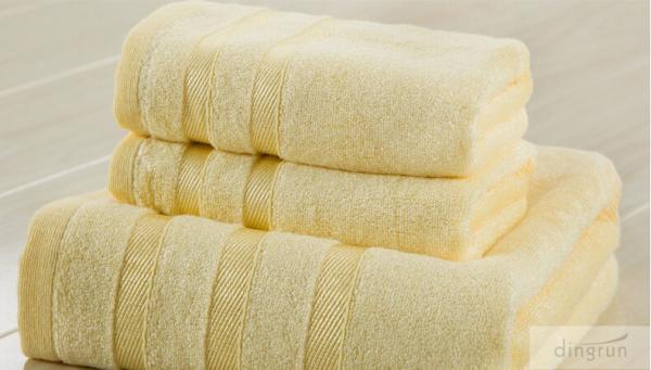 Different Color Pure Cotton Bath Towels Set For Family / Supermarket