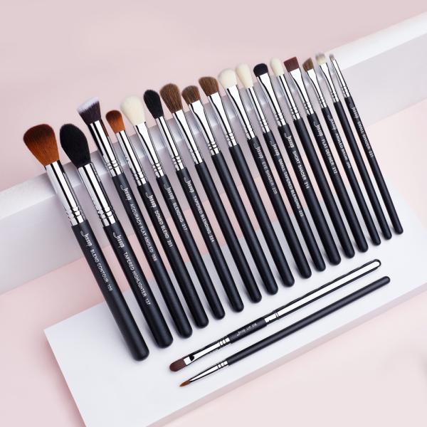 19pcs Synthetic Hair Jessup Makeup Brush Set With Wooden Handle