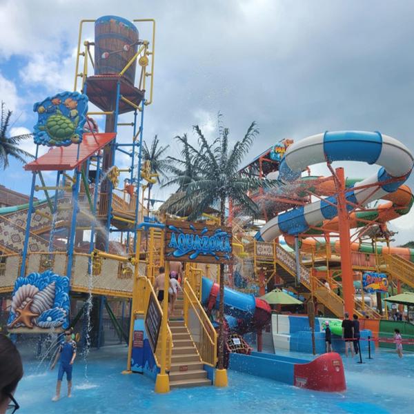 Sea World Splashers Playground Children'S Water Park Fiberglass Swimming Pool Slide