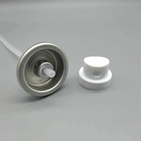 Durable One Inch Sunscreen Mist Valve with Anti-Clog Nozzle and Customizable Actuator for Fine Mist Output