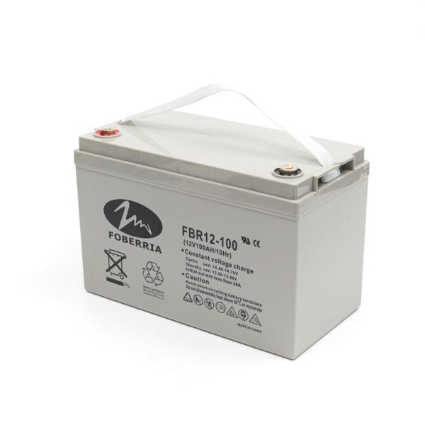 12v 100ah Lead Acid Battery Grey Deep Cycle For Solar System