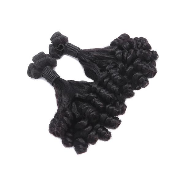 Curled 10'' - 20'' Double Drawn Human Hair / Human Hair Weave Bundles