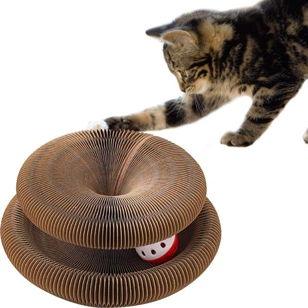 Magic Organ Cat Scratch Board Corrugated Paper Cat Spherical Self-entertainment And Boredom Scratching Cat