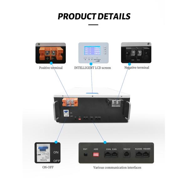 Батареи стены солнечной энергии лития Lifepo4 24v 200ah для накопления энергии