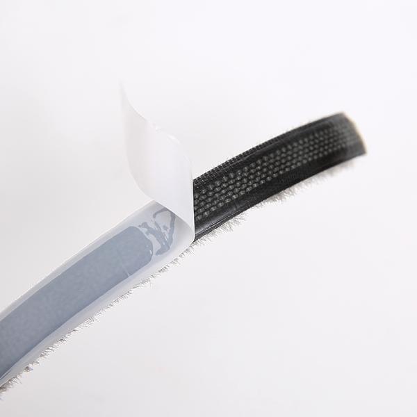 Sliding Window Weather Stripping Brush Seal with Hot Melt Glue Tape and Soundproof Function