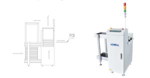Smaller Shoter SMT PCB Magazine Rack Loader Machine For Electronics Assembly