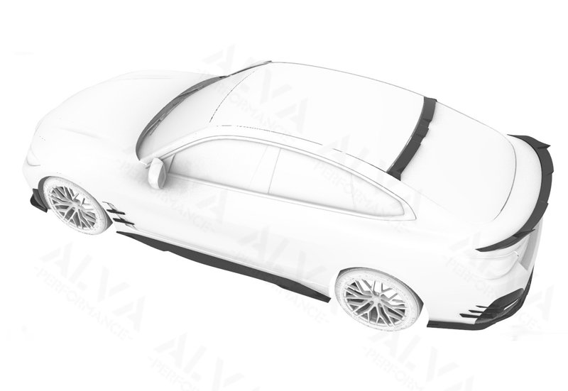Excellent Fitment Superior ALVA X MiW Deign Dry Carbon Fiber Aero Body Kits BMW I4 Front Grille Hood Bonnet Accessories