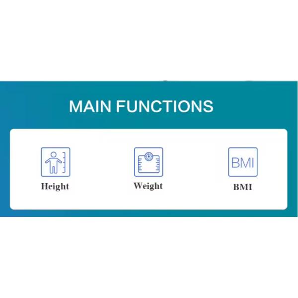 Height and Weight Machine Scales 200kg WiFi LCD Electronic Digital Weighing Printing Scale