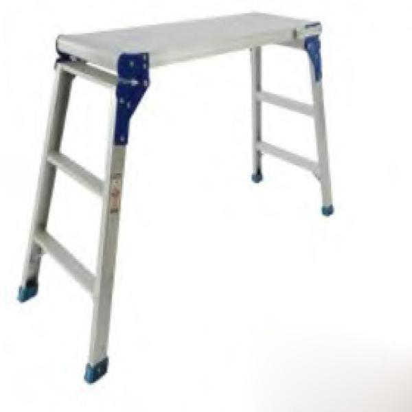 Silver Aluminum Hop Up Stool Platform Ladder For Car Washing