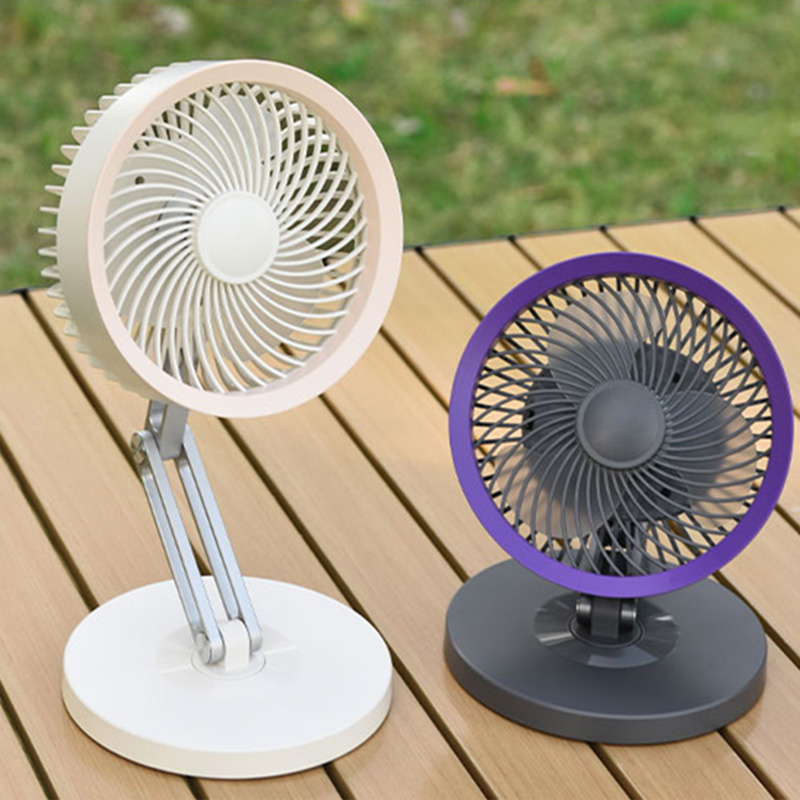Factory 3-Speed Adjustable OEM/ODM Custom Logo & Color  Rechargeable Battery Certified Bulk Wholesale Desktop Fan