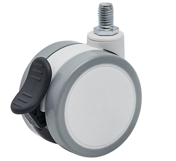 Lockable Swivel Plastic Caster Wheels with Ball Bearing for Furniture and Office Chairs