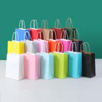 Sacos de papel kraft impressos sob medida 15*21*8cm 21*27*11cm 26*32*12cm