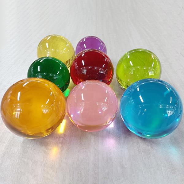 Chegada nova acrílica colorida da bola do OEM criança de venda quente da baixa MOQ do ODM que joga em volta da bola da resina das bolas do brinquedo de 110mm