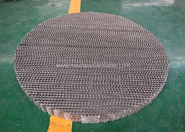 3000 milímetros de embalagem da destilação corrugaram a placa de metal 316l 450y de aço inoxidável