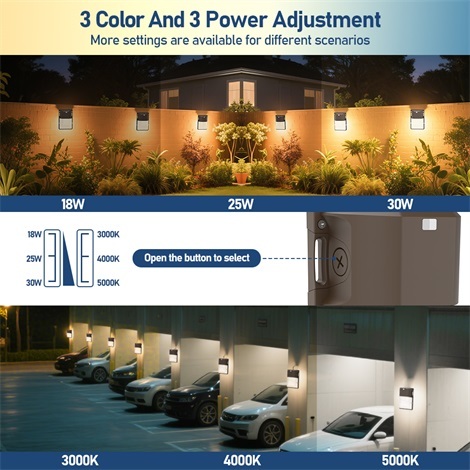 USA Stock Mini LED Wall Pack Light 18W 25W 30W ETL DLC Outdoor Security Lighting