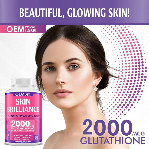 Effective Healthy Beauty Supplement gluta thione skin whitening capsules