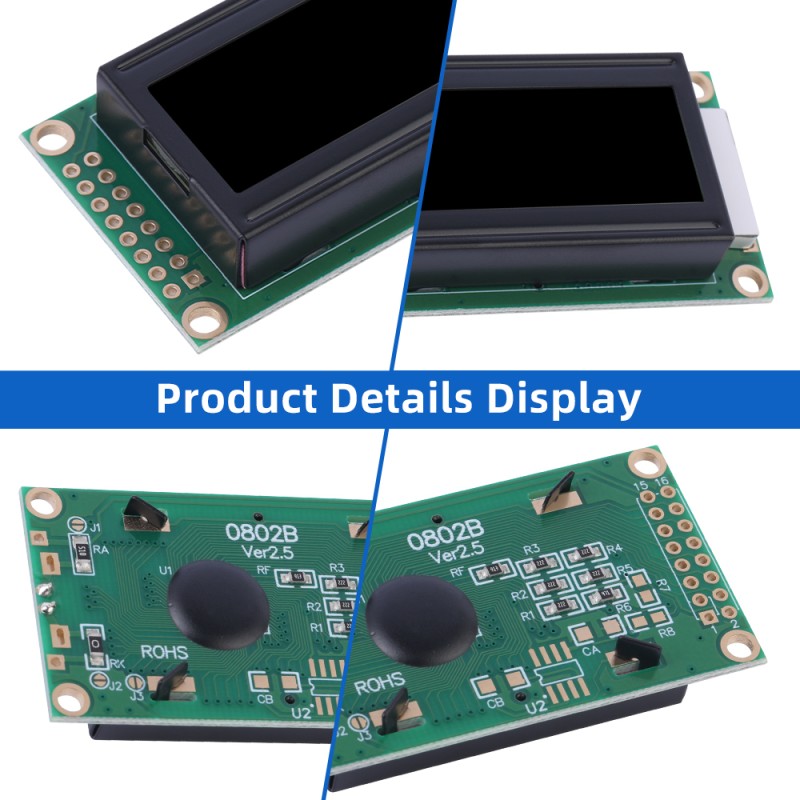 Russian BTN Black Film 0802B Character Liquid Crystal Display Factory Direct Sales Of