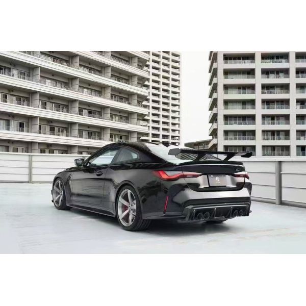 For BMW G82 M4 Dry Carbon Fiber Body Kit G82 M4 3D Style Carbon Fiber Front Lip Side Skirt Diffuser Spoiler