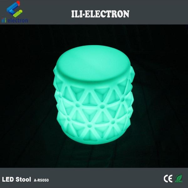 Funny Plastic LED Glow Furniture , LED Light Up Chairs For Kindergarten